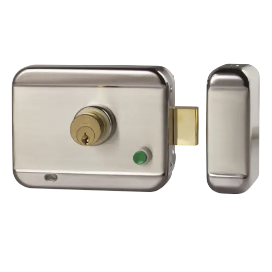 SERRURE électrique applique 6000 N à émission 12-24V DC cylindre