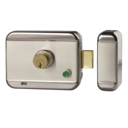 SERRURE électrique applique 6000 N à émission 12-24V DC cylindre